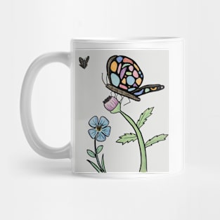 Butterflies Meet for a Snack Mug